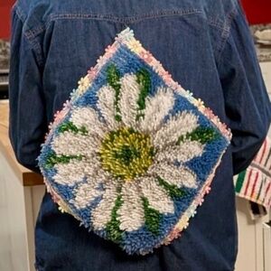 Embellished Oversize Lightweight Denim Shirt
